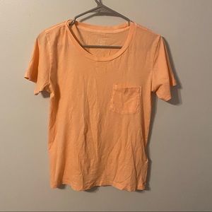 peach basic j crew tee